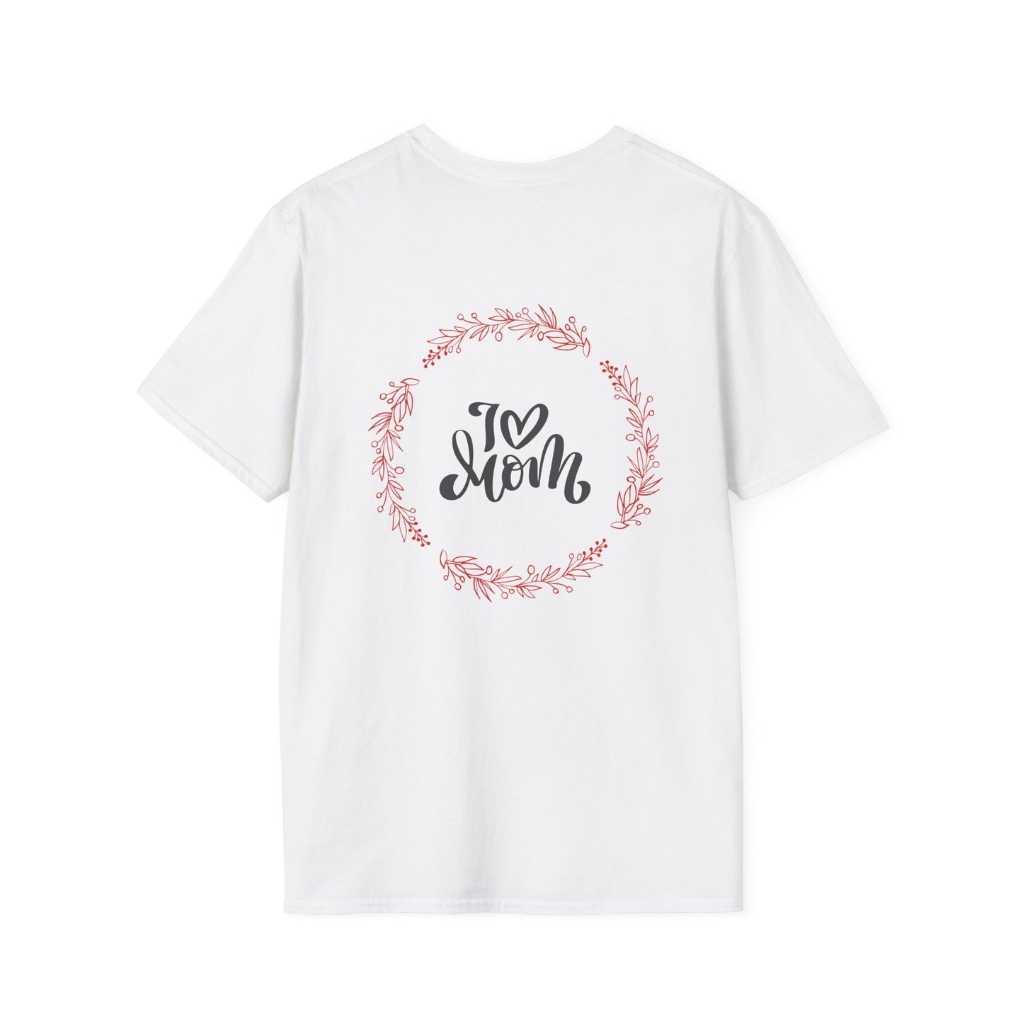 Love Mom Unisex Softstyle T-Shirt - Perfect Gift for Mother's Day