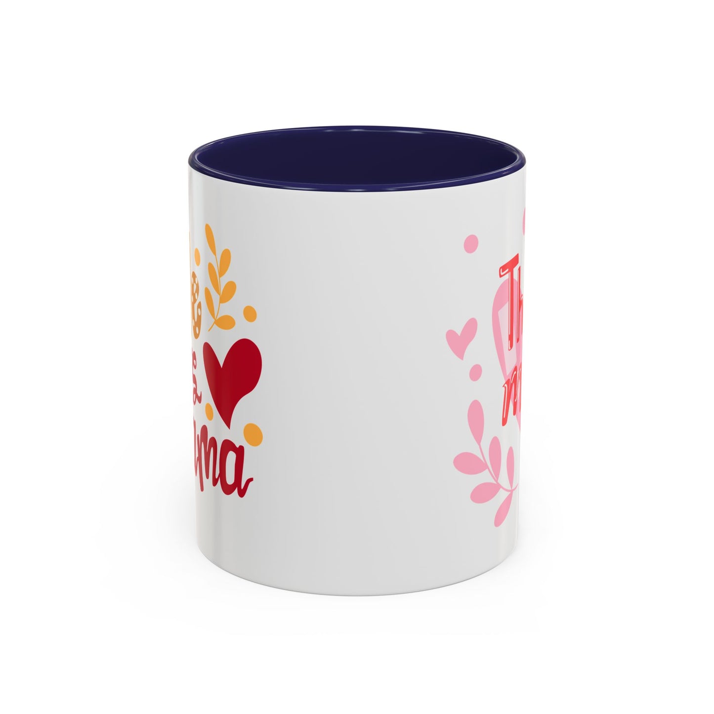 Thanks Mom Accent Coffee Mug - 11oz & 15oz - Perfect Gift for Mother's Day & Every Day