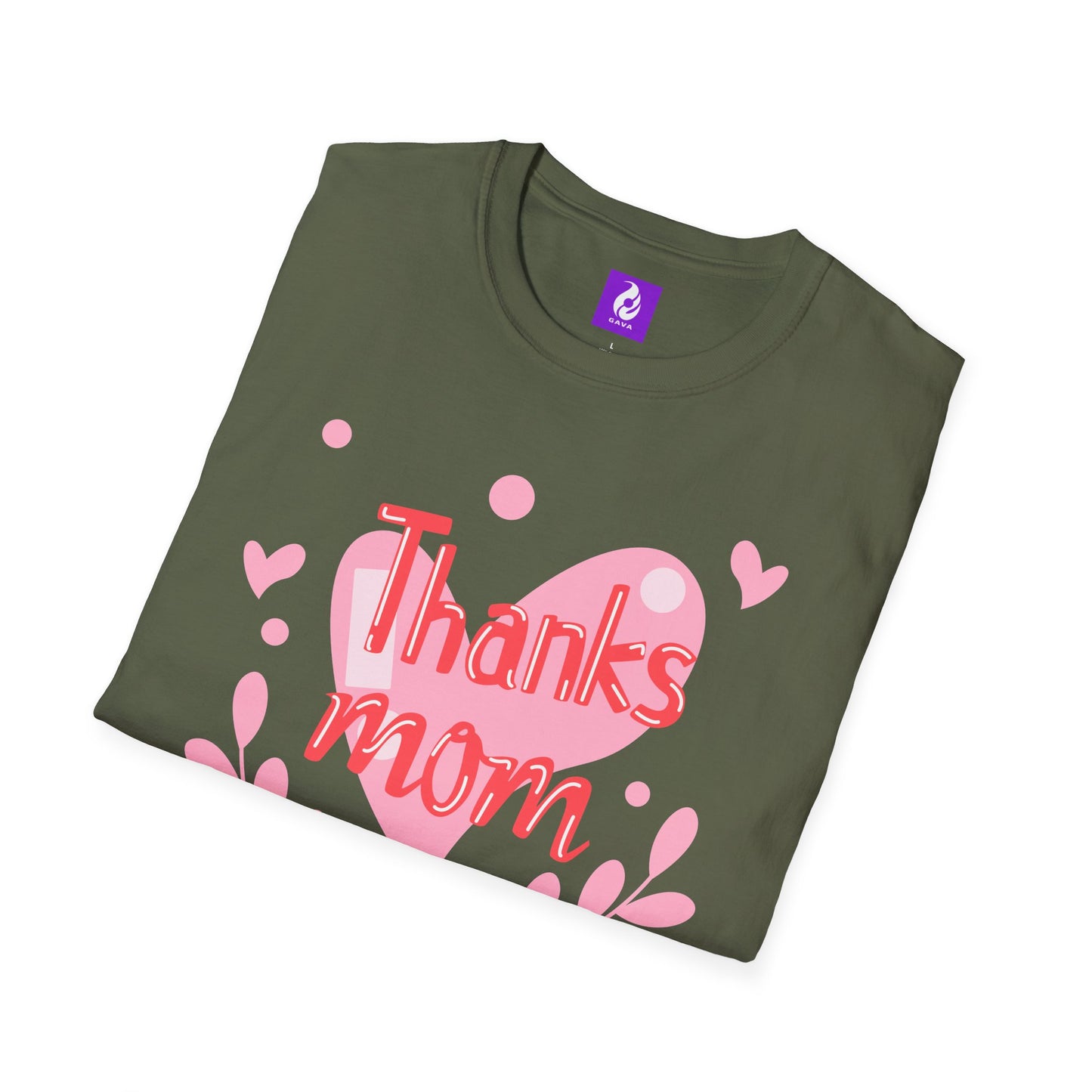 Thanks Mom Super Mom Unisex Softstyle T-Shirt - Perfect Gift for Mother's Day