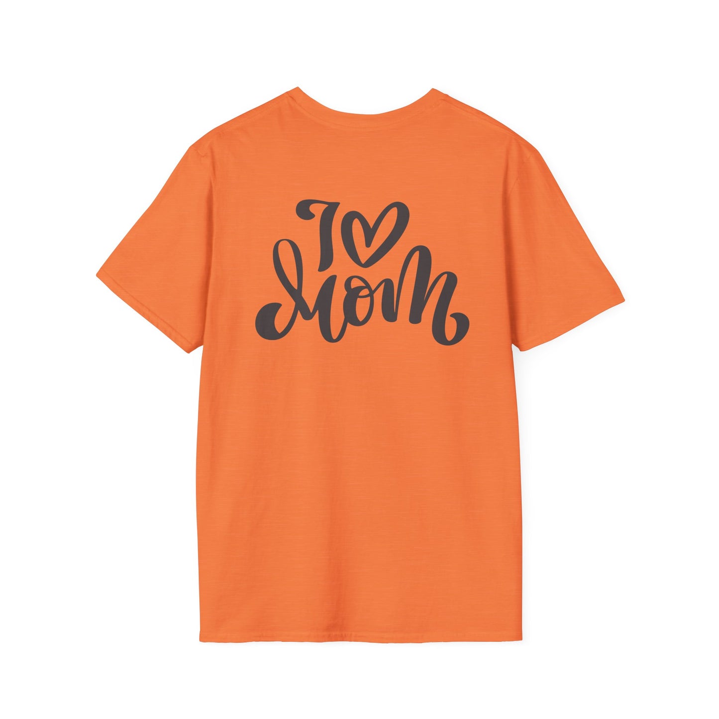 Love Mom Unisex Softstyle T-Shirt - Perfect Gift for Mother's Day