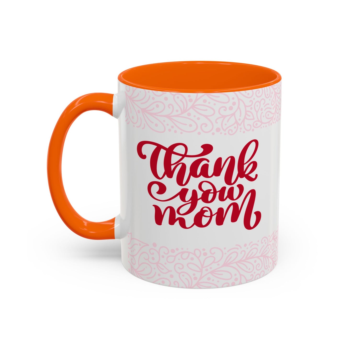 Thank You Mom Accent Coffee Mug - Perfect Gift for Mother's Day