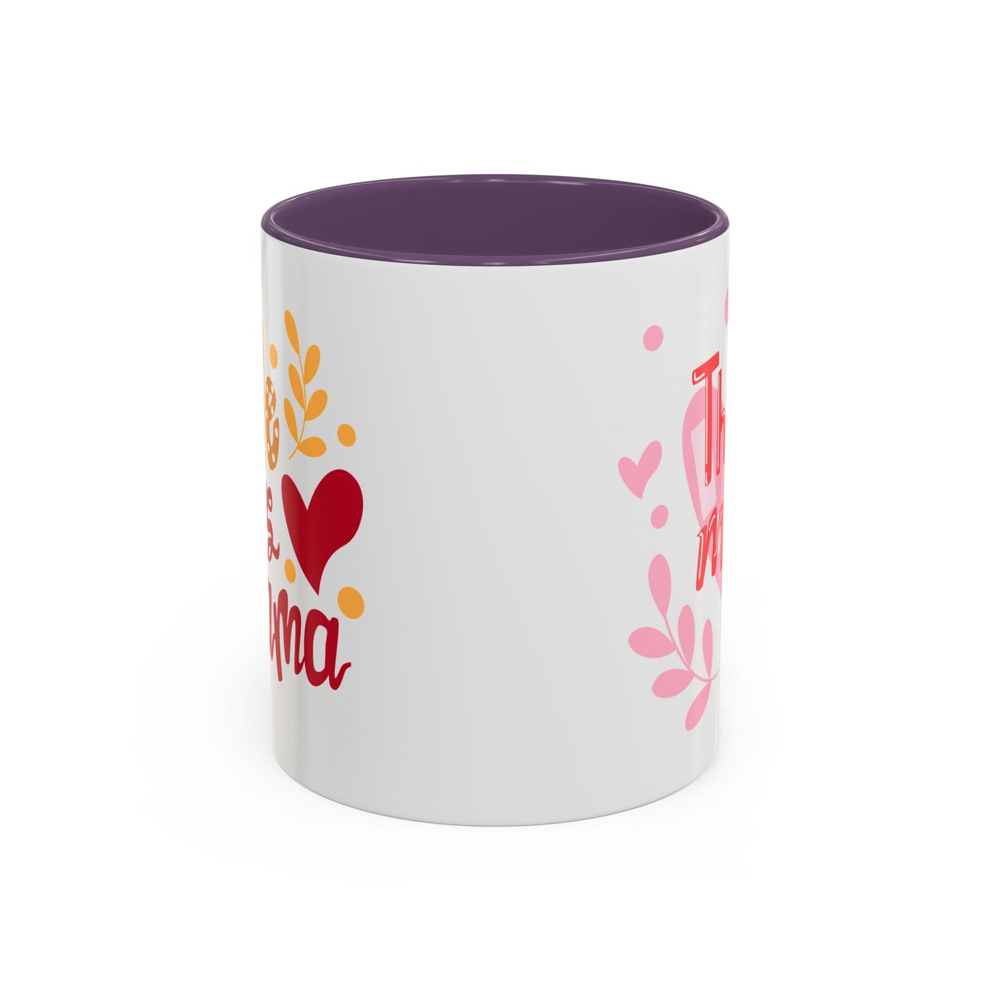 Thanks Mom Accent Coffee Mug - 11oz & 15oz - Perfect Gift for Mother's Day & Every Day
