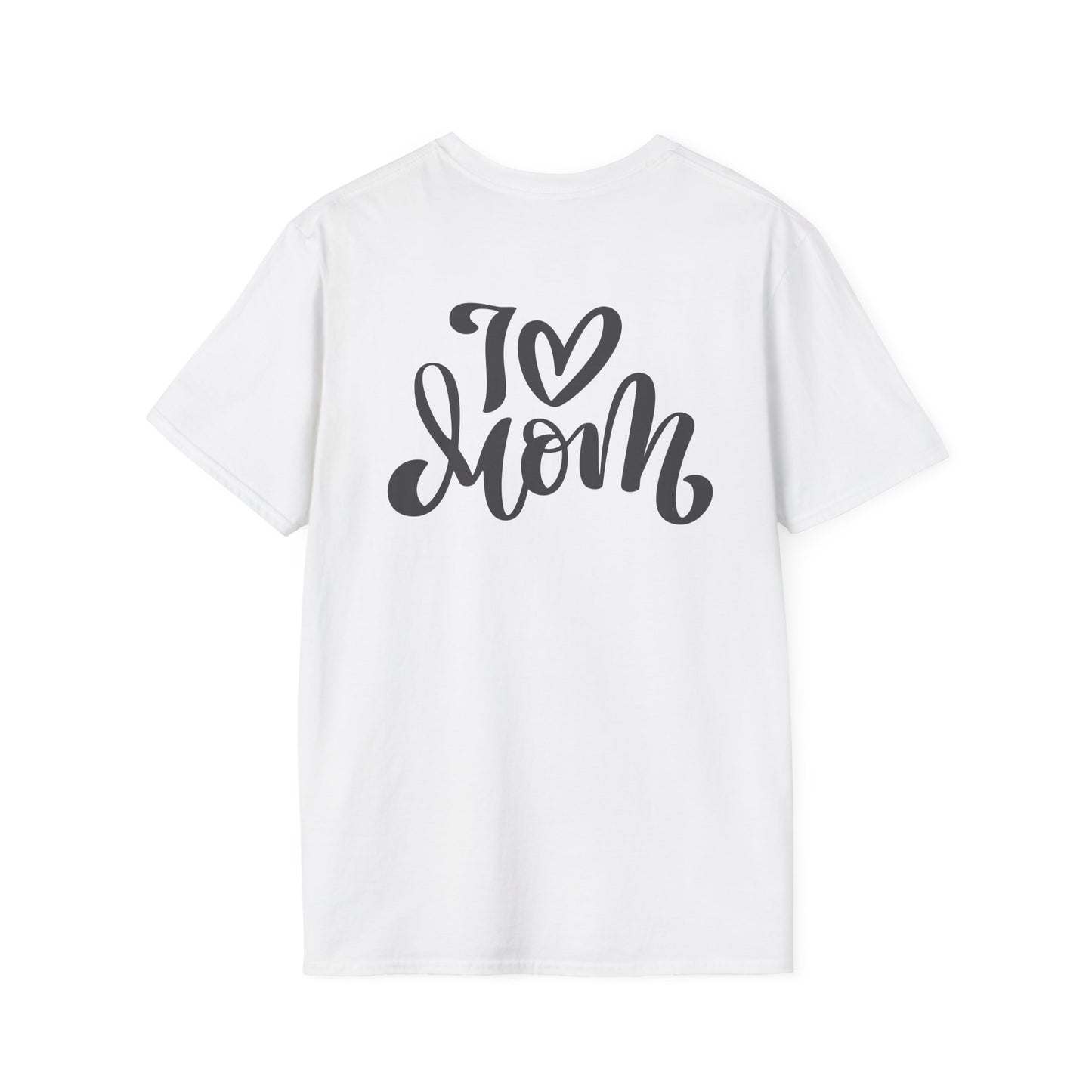 Love Mom Unisex Softstyle T-Shirt - Perfect Gift for Mother's Day