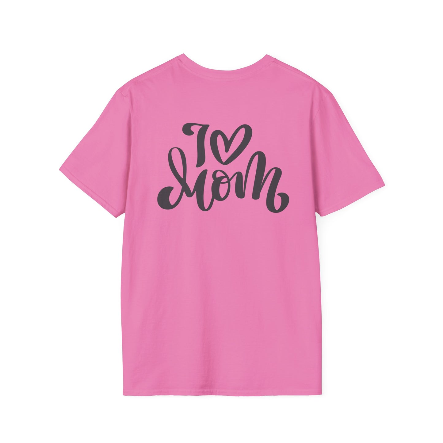 Love Mom Unisex Softstyle T-Shirt - Perfect Gift for Mother's Day
