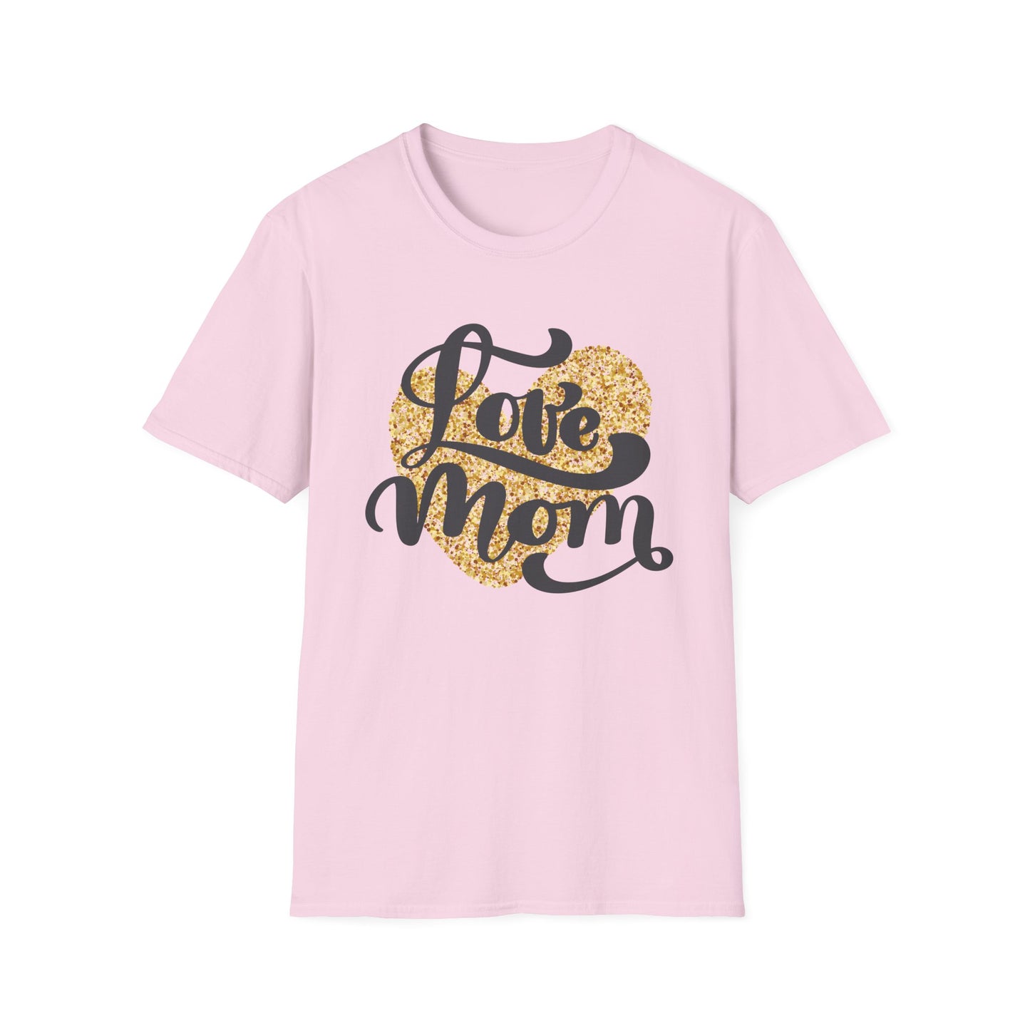 Love Mom Unisex Softstyle T-Shirt - Perfect Gift for Mother's Day