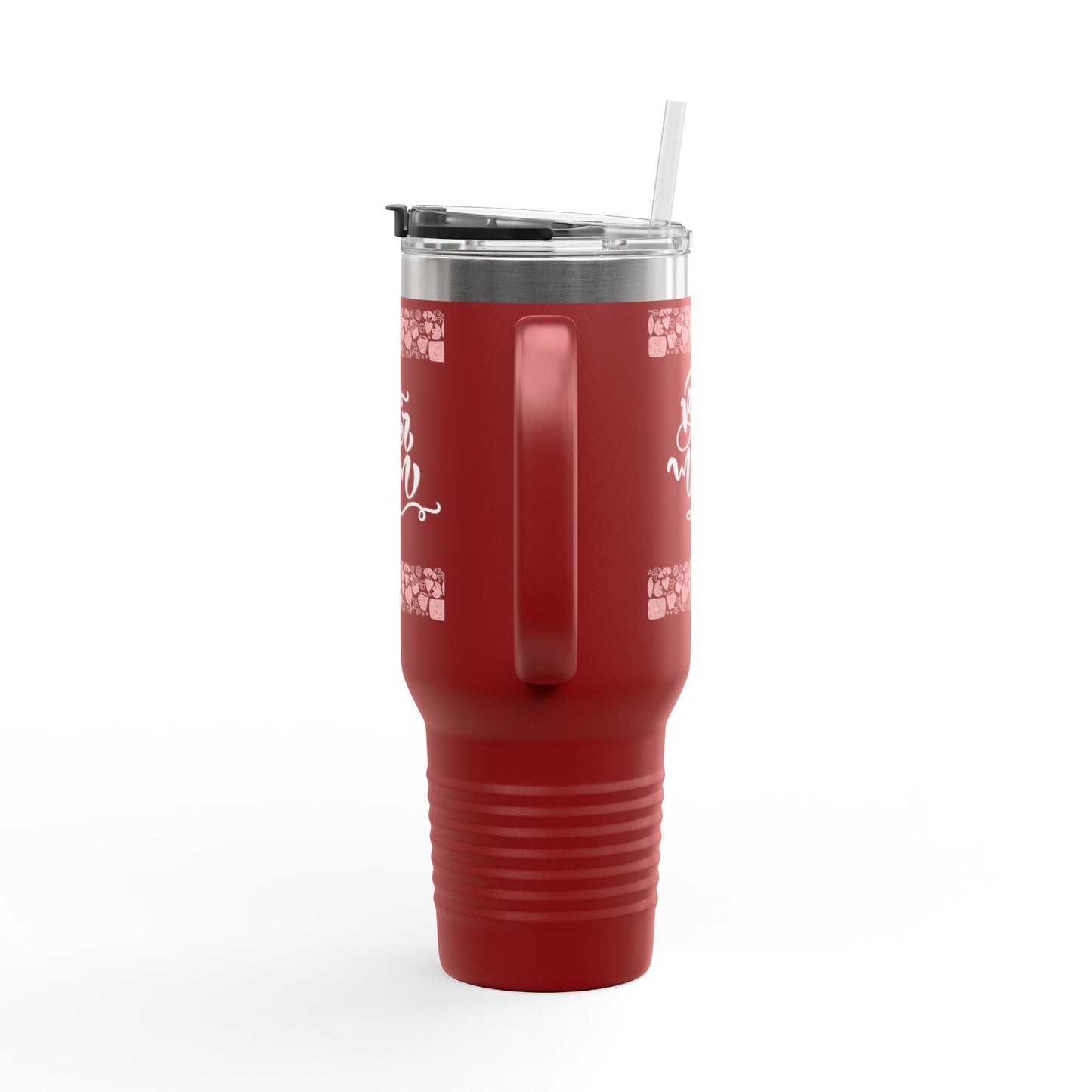 Sweet Mom Insulated Travel Mug - 40oz Red Tumbler for Moms, Perfect Gift for Mother's Day & Special Occasions