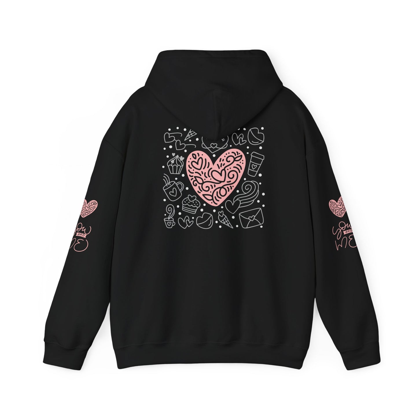 Love Hands Unisex Hooded Sweatshirt - Cozy & Cute for Couples and Friends