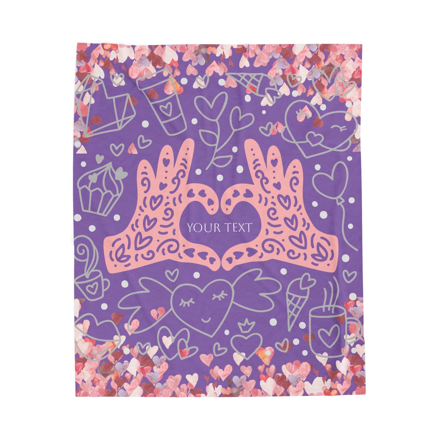 Personalized Heartfelt Plush Blanket - Cozy Love Decor for All Occasions