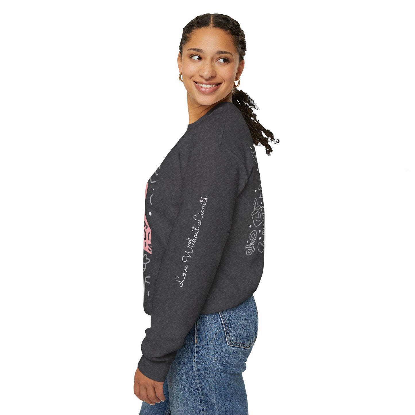 Heartfelt Love Crewneck Sweatshirt - Cute and Cozy