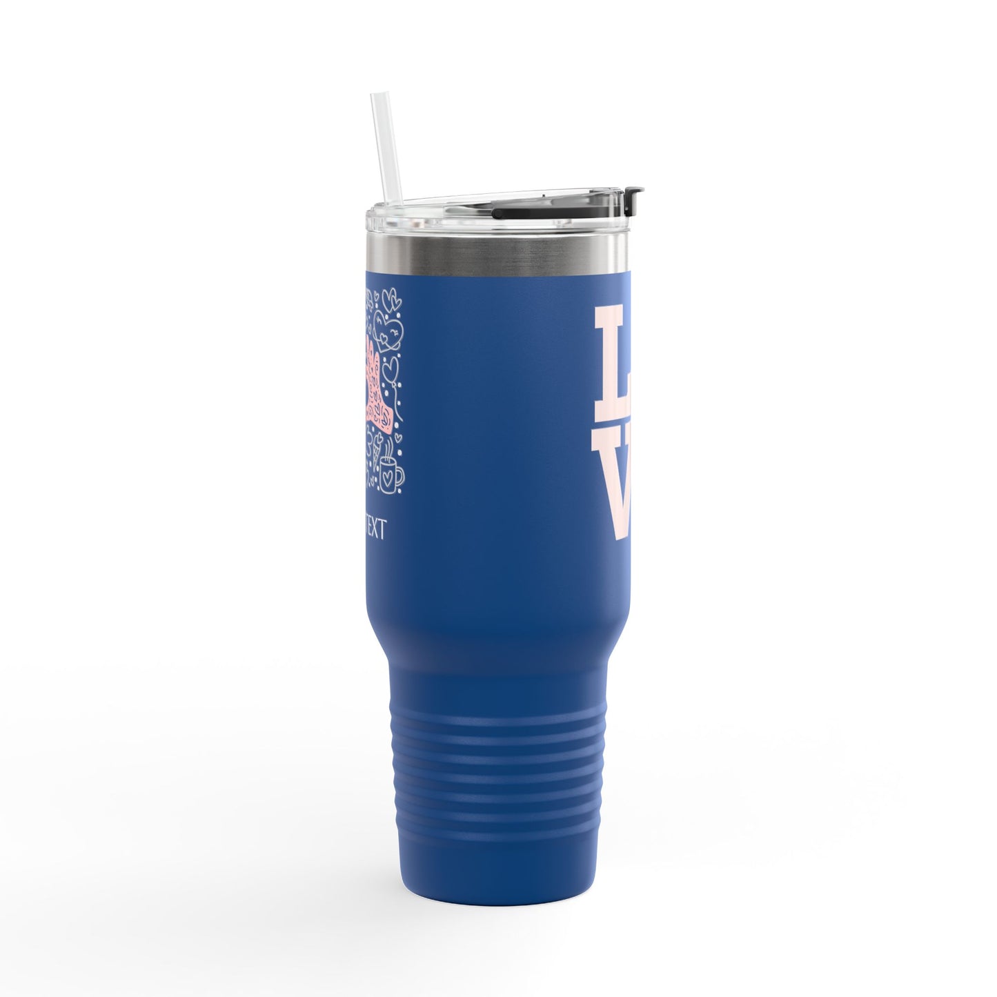Insulated Travel Mug - 40oz Love Design for Coffee Lovers