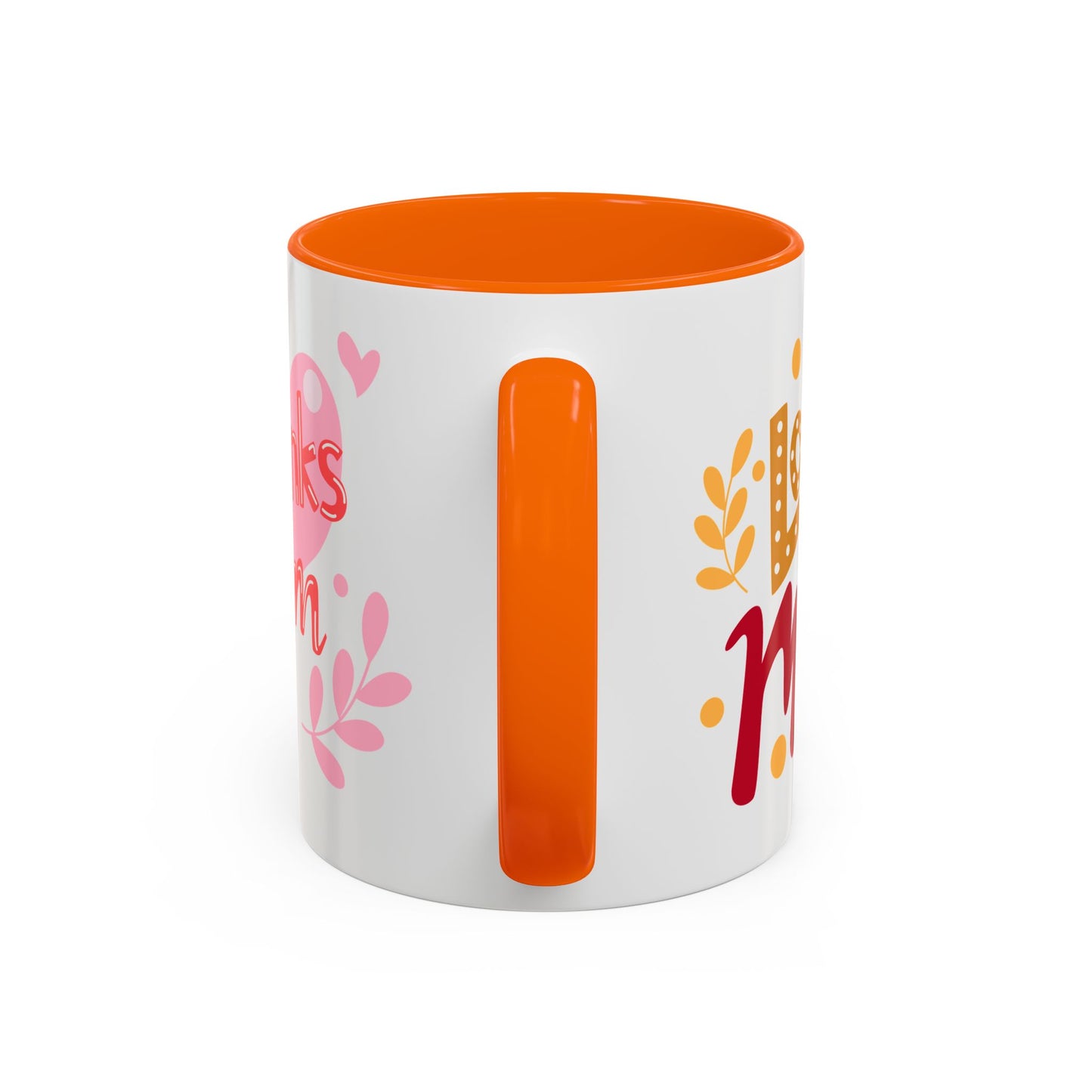 Thanks Mom Accent Coffee Mug - 11oz & 15oz - Perfect Gift for Mother's Day & Every Day