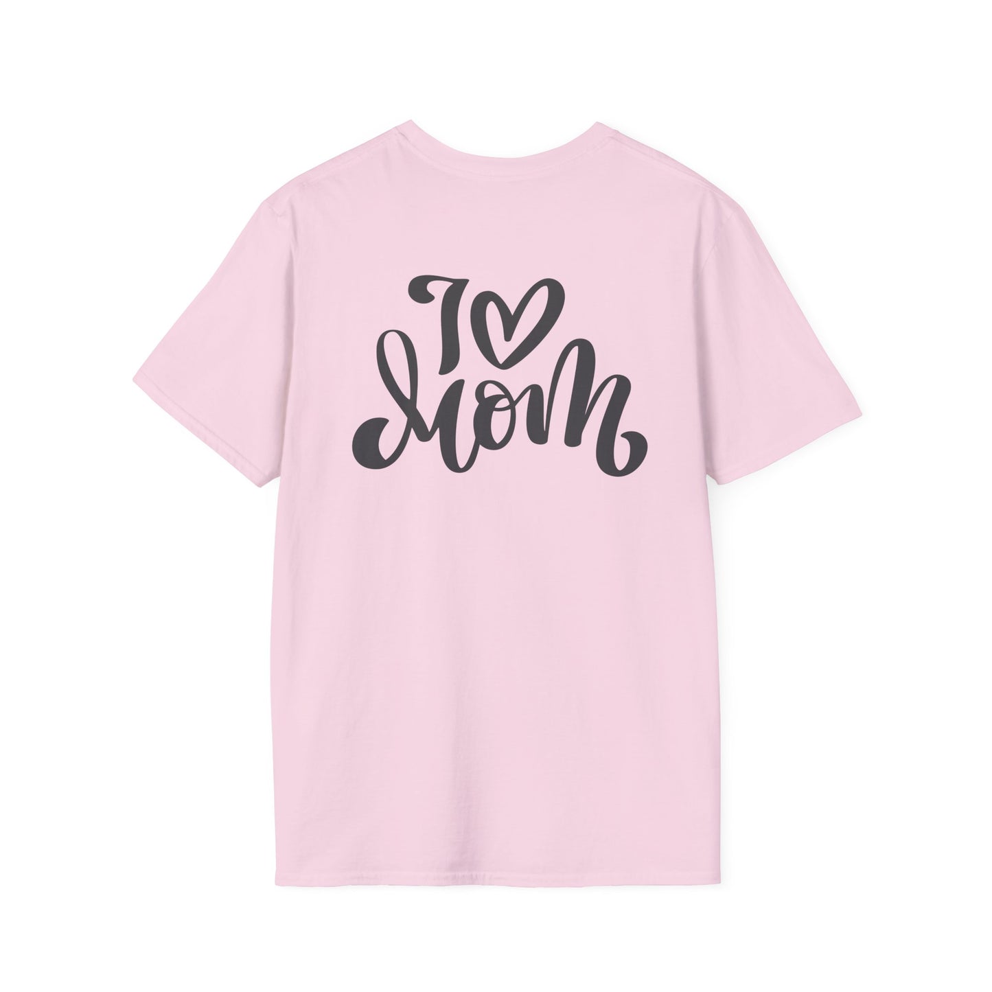 Love Mom Unisex Softstyle T-Shirt - Perfect Gift for Mother's Day