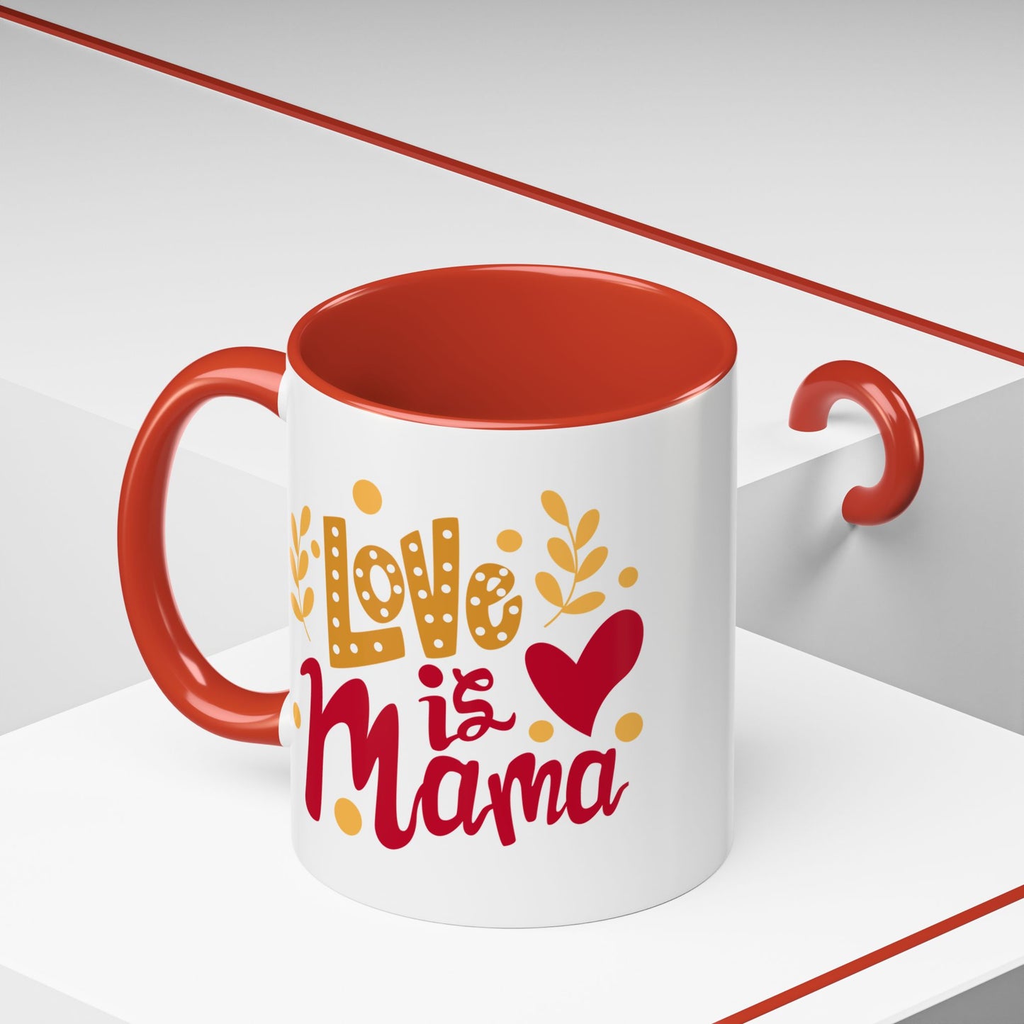 Thanks Mom Accent Coffee Mug - 11oz & 15oz - Perfect Gift for Mother's Day & Every Day