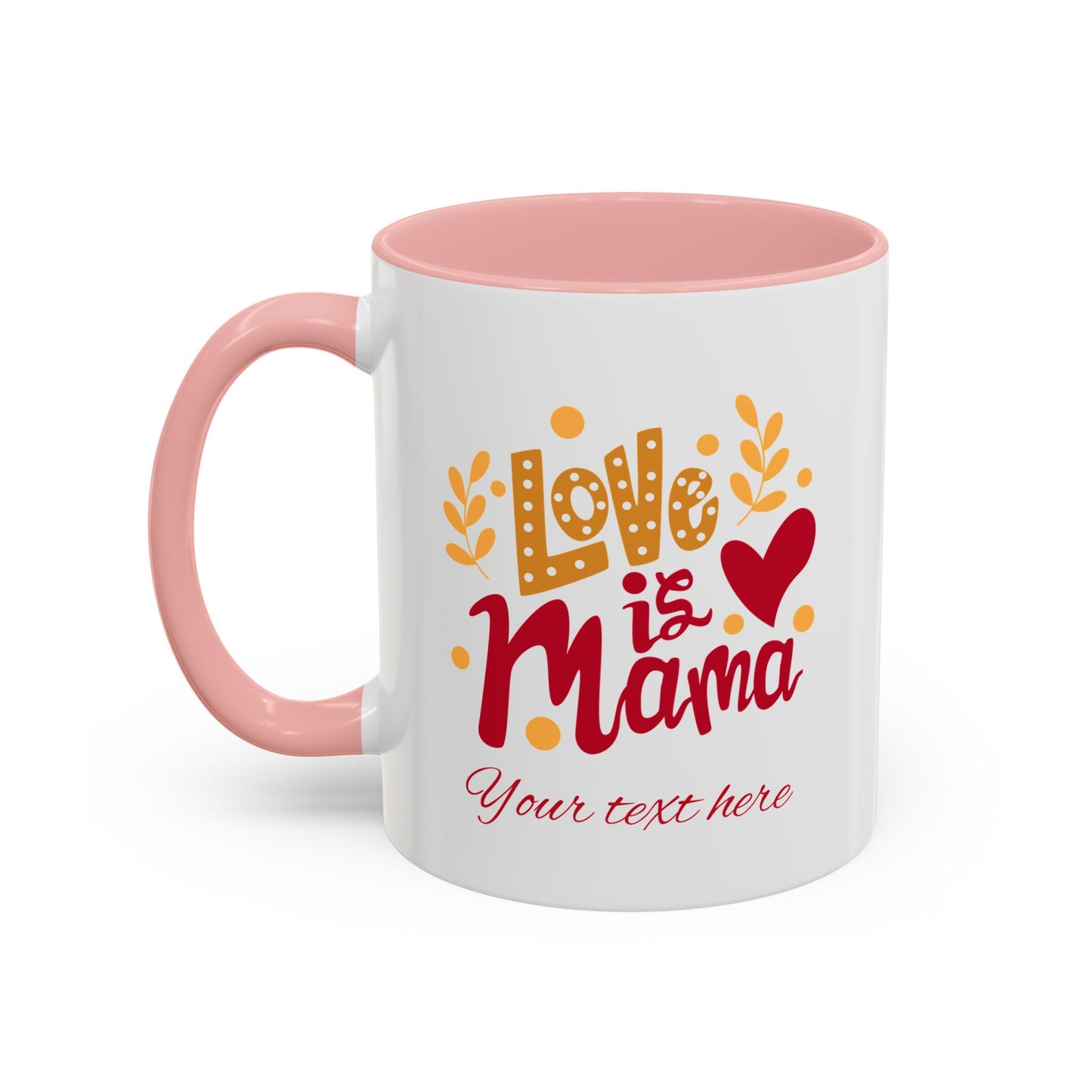 Thanks Mom Accent Coffee Mug - 11oz & 15oz - Perfect Gift for Mother's Day & Every Day