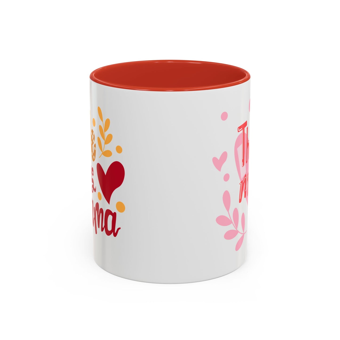 Thanks Mom Accent Coffee Mug - 11oz & 15oz - Perfect Gift for Mother's Day & Every Day