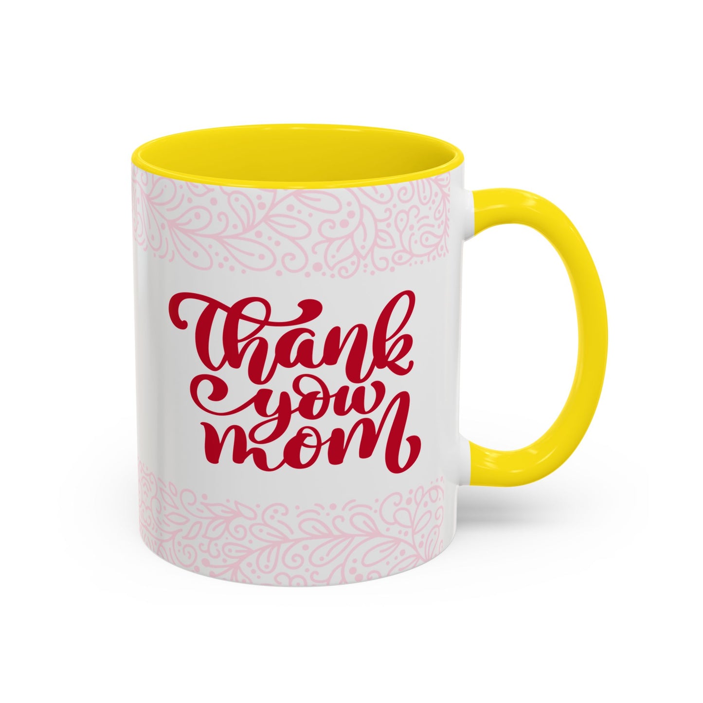 Thank You Mom Accent Coffee Mug - Perfect Gift for Mother's Day