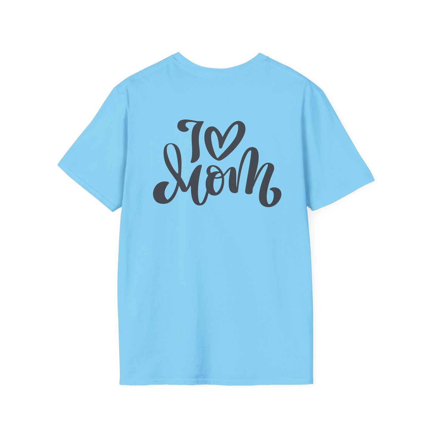 Love Mom Unisex Softstyle T-Shirt - Perfect Gift for Mother's Day