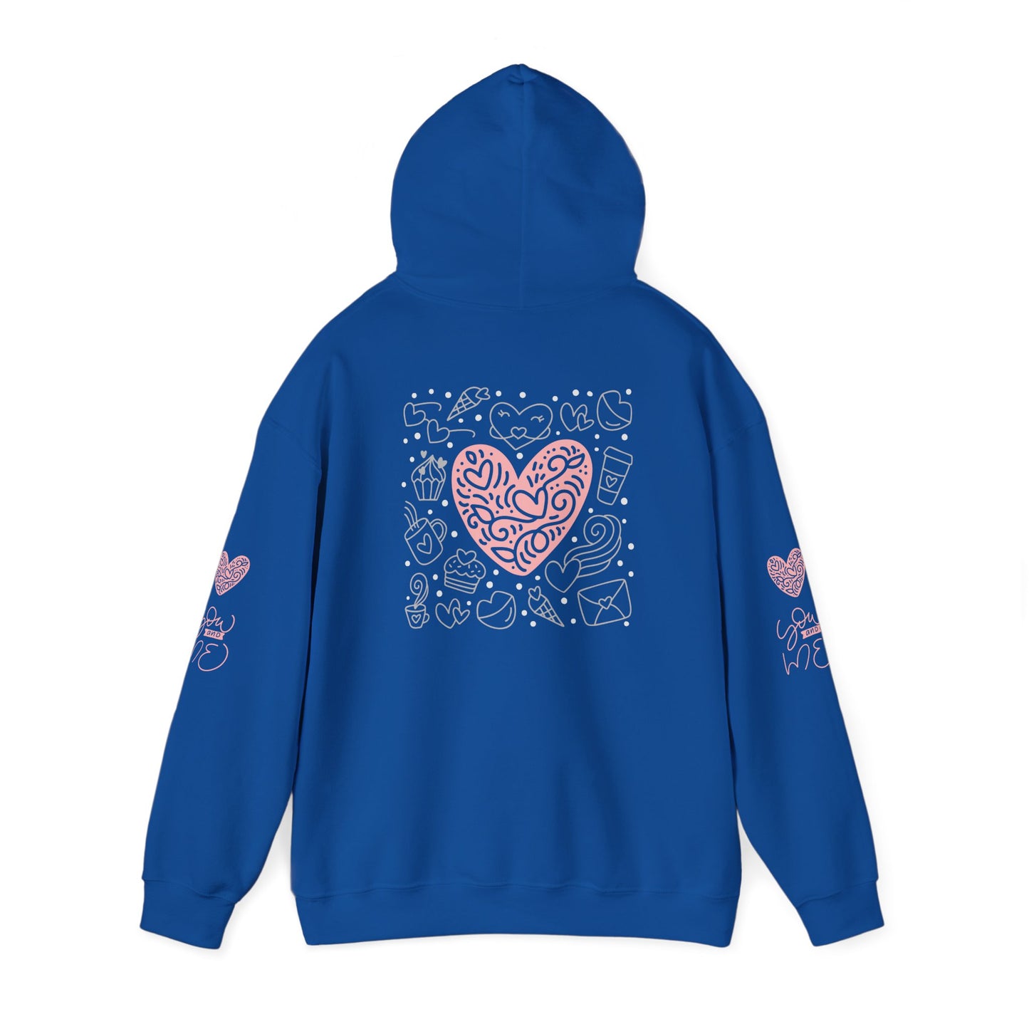Love Hands Unisex Hooded Sweatshirt - Cozy & Cute for Couples and Friends