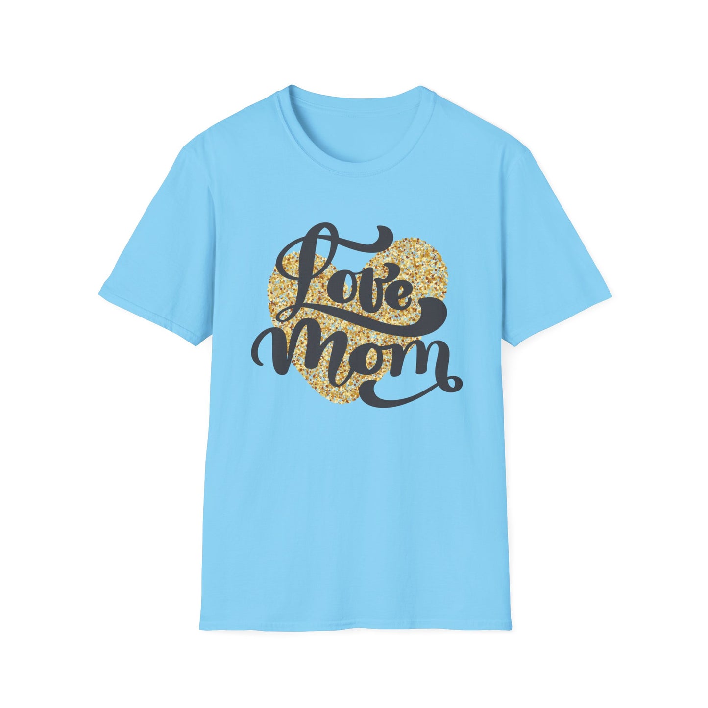 Love Mom Unisex Softstyle T-Shirt - Perfect Gift for Mother's Day