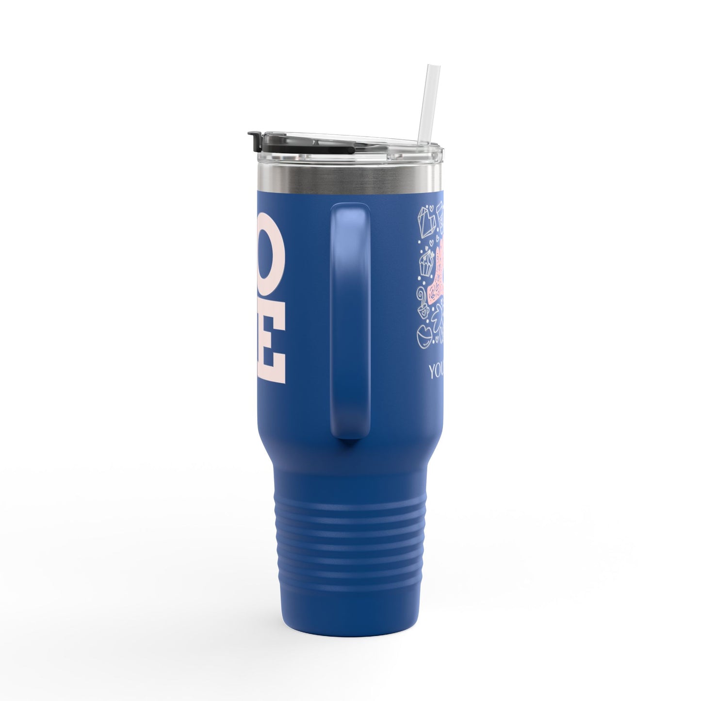 Insulated Travel Mug - 40oz Love Design for Coffee Lovers