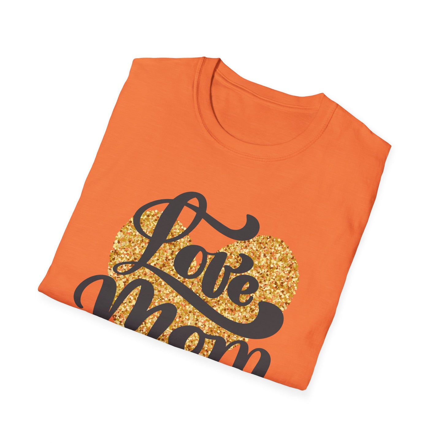 Love Mom Unisex Softstyle T-Shirt - Perfect Gift for Mother's Day