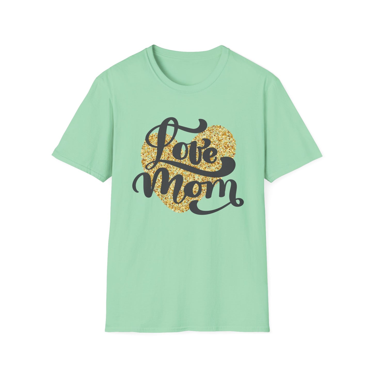 Love Mom Unisex Softstyle T-Shirt - Perfect Gift for Mother's Day