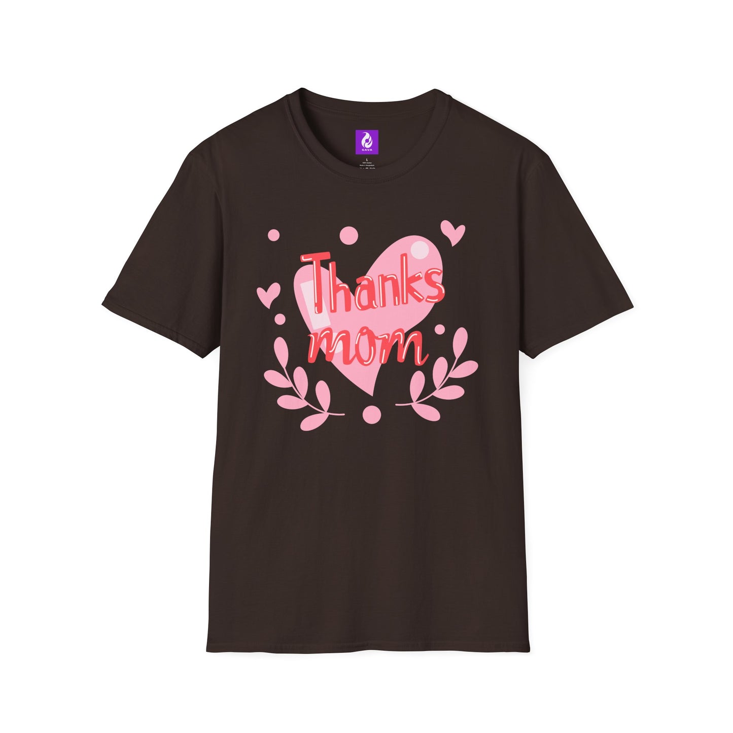 Thanks Mom Super Mom Unisex Softstyle T-Shirt - Perfect Gift for Mother's Day