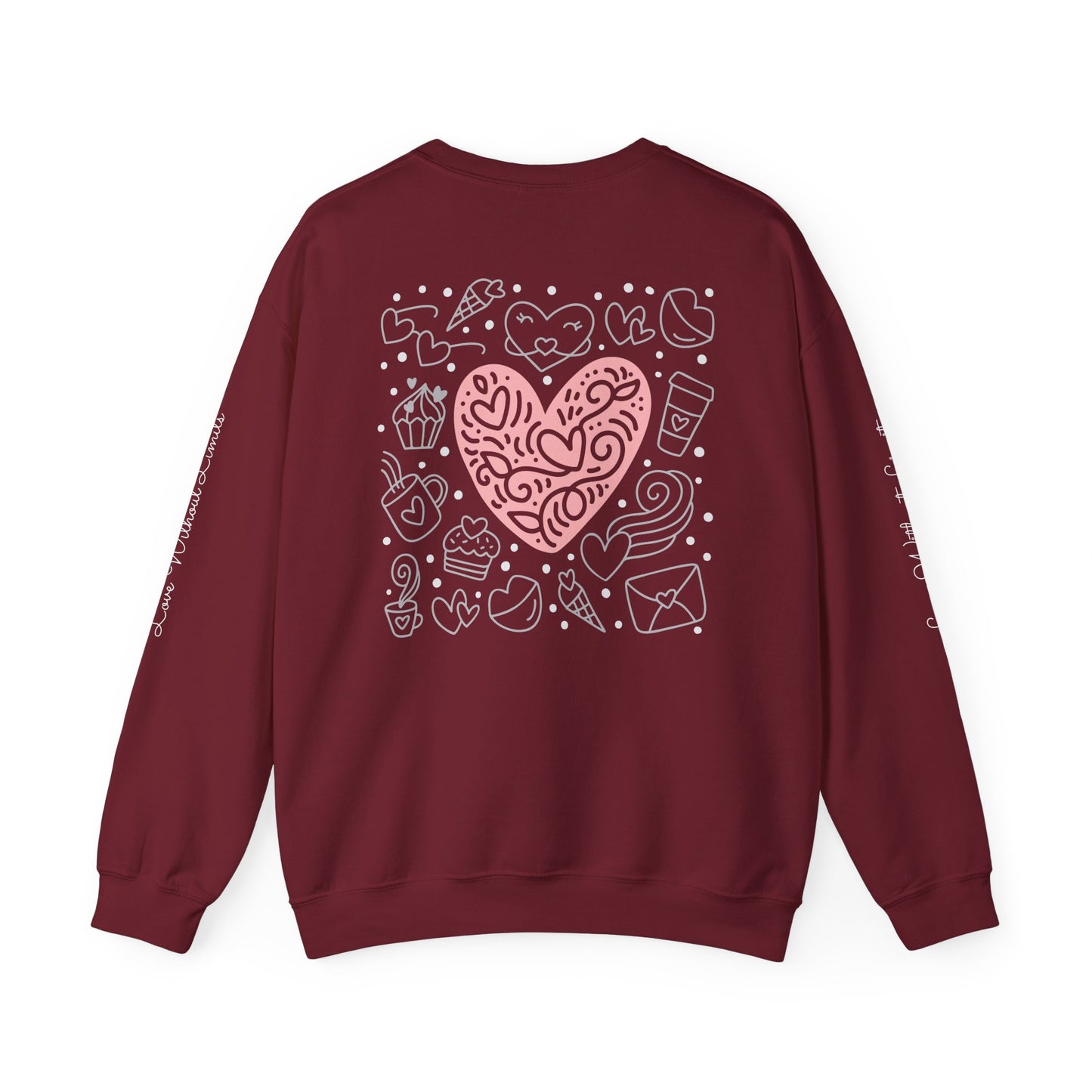 Heartfelt Love Crewneck Sweatshirt - Cute and Cozy