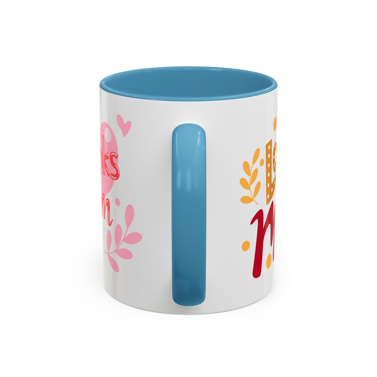 Thanks Mom Accent Coffee Mug - 11oz & 15oz - Perfect Gift for Mother's Day & Every Day