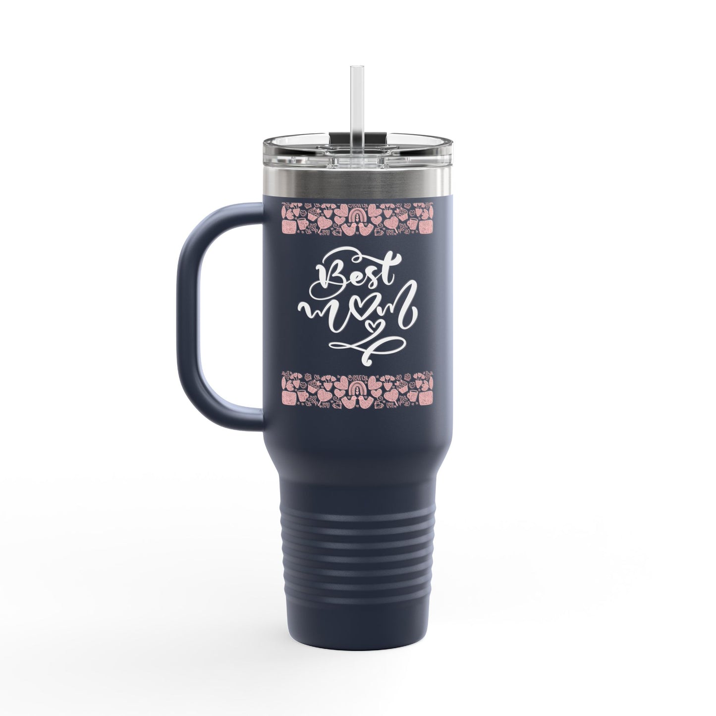 Sweet Mom Insulated Travel Mug - 40oz Red Tumbler for Moms, Perfect Gift for Mother's Day & Special Occasions