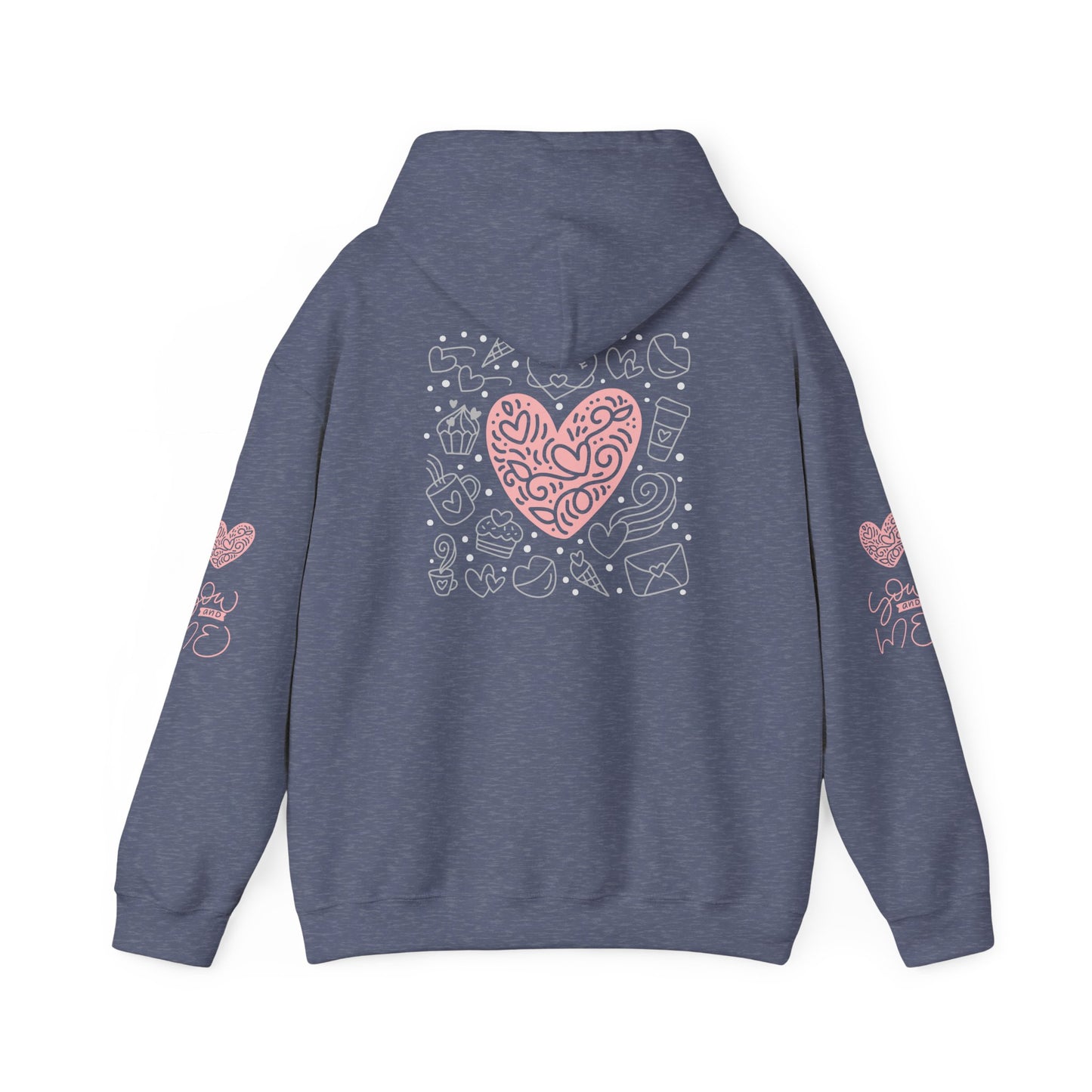 Love Hands Unisex Hooded Sweatshirt - Cozy & Cute for Couples and Friends