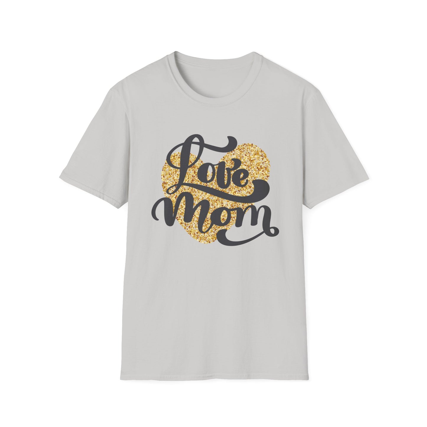 Love Mom Unisex Softstyle T-Shirt - Perfect Gift for Mother's Day