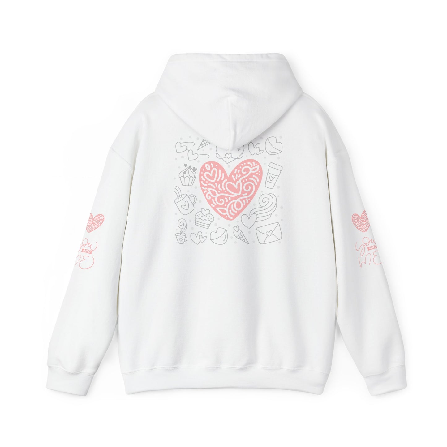 Love Hands Unisex Hooded Sweatshirt - Cozy & Cute for Couples and Friends