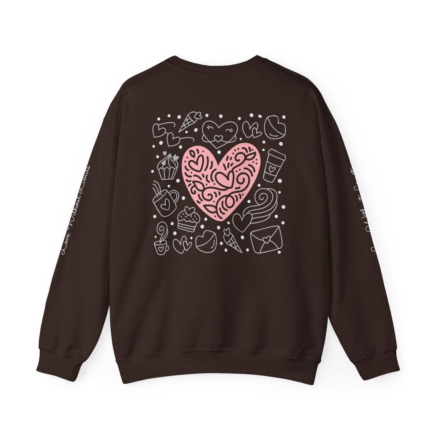 Heartfelt Love Crewneck Sweatshirt - Cute and Cozy