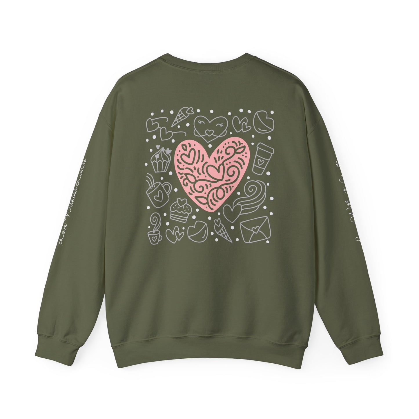 Heartfelt Love Crewneck Sweatshirt - Cute and Cozy