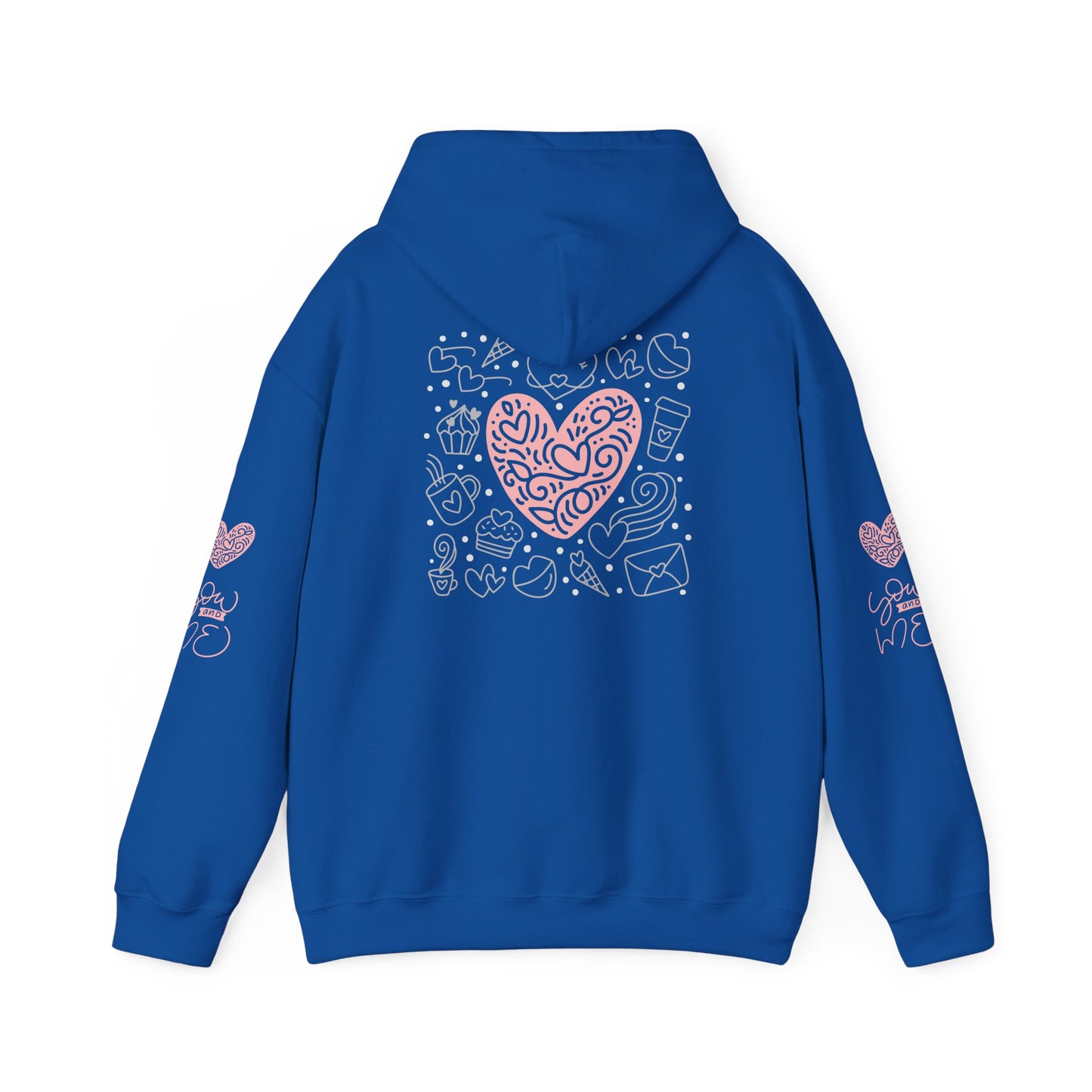 Love Hands Unisex Hooded Sweatshirt - Cozy & Cute for Couples and Friends