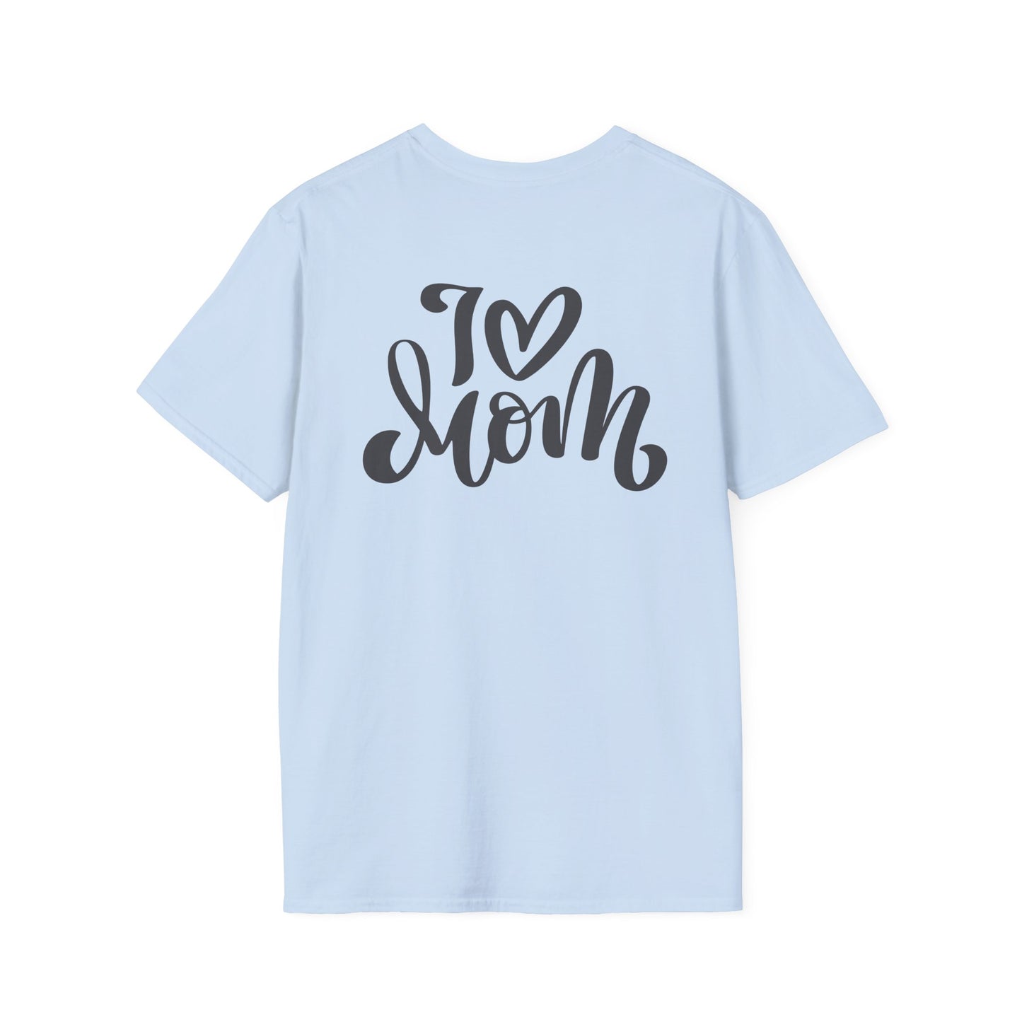 Love Mom Unisex Softstyle T-Shirt - Perfect Gift for Mother's Day
