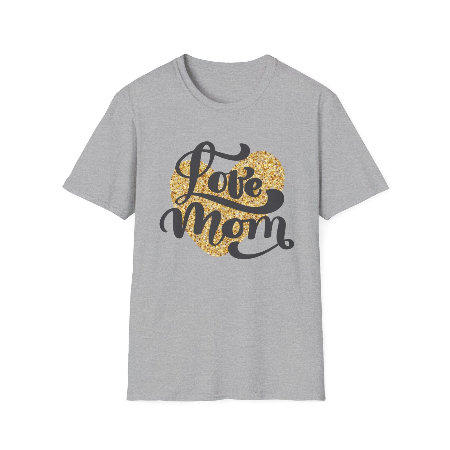 Love Mom Unisex Softstyle T-Shirt - Perfect Gift for Mother's Day