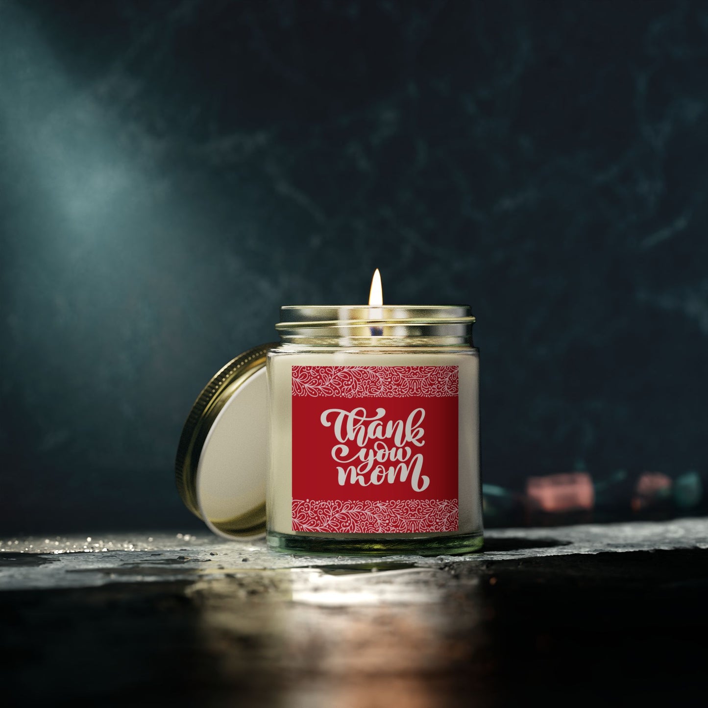 Thank You Mom Scented Candle - Coconut Apricot Wax (4oz & 9oz)