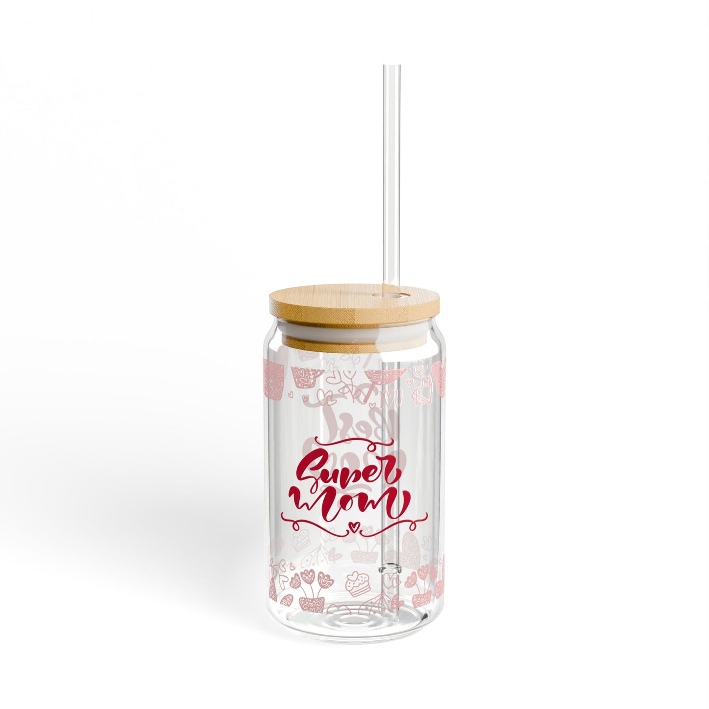 Sweet Mom Sipper Glass - 16oz - Perfect Gift for Mother's Day & Everyday Use