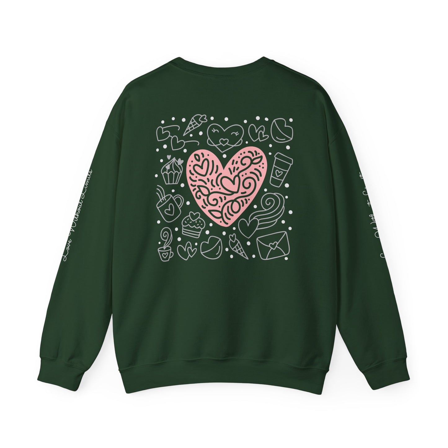 Heartfelt Love Crewneck Sweatshirt - Cute and Cozy