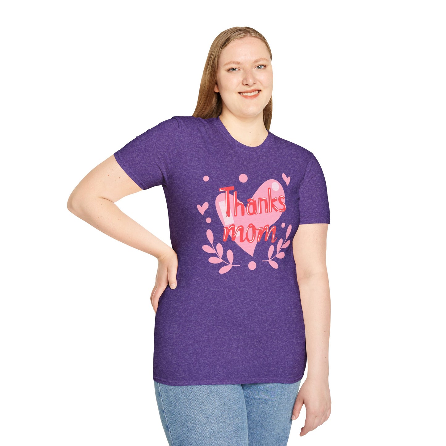 Thanks Mom Super Mom Unisex Softstyle T-Shirt - Perfect Gift for Mother's Day