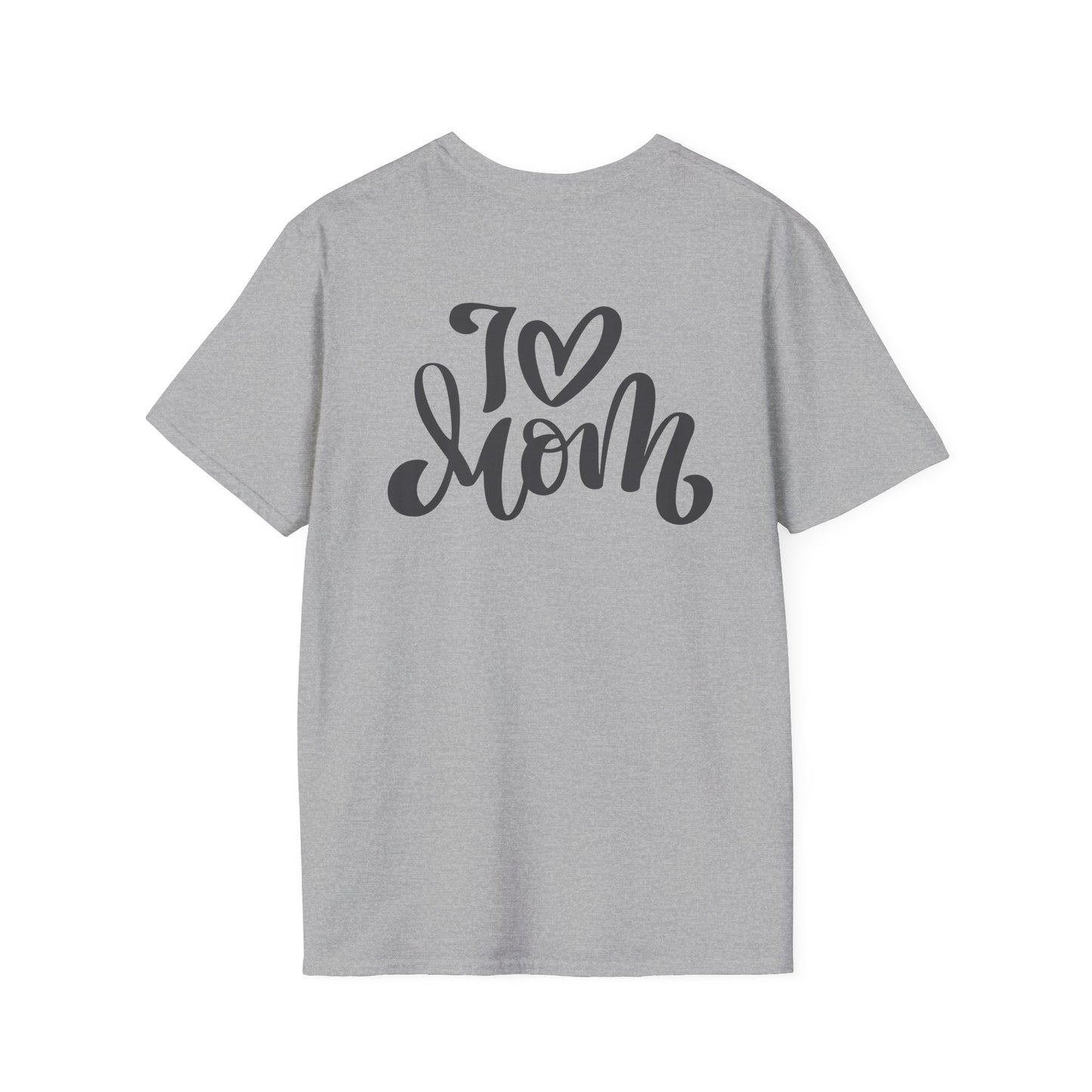 Love Mom Unisex Softstyle T-Shirt - Perfect Gift for Mother's Day