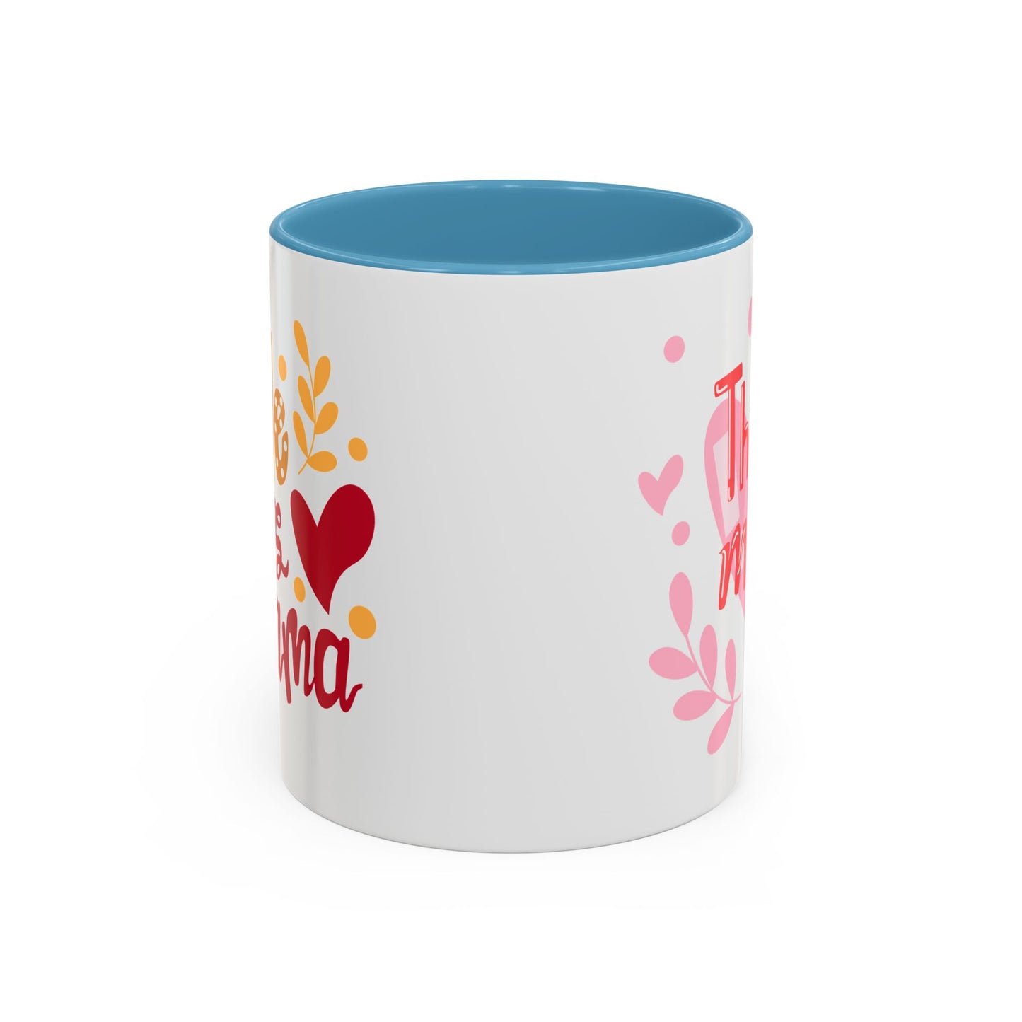 Thanks Mom Accent Coffee Mug - 11oz & 15oz - Perfect Gift for Mother's Day & Every Day