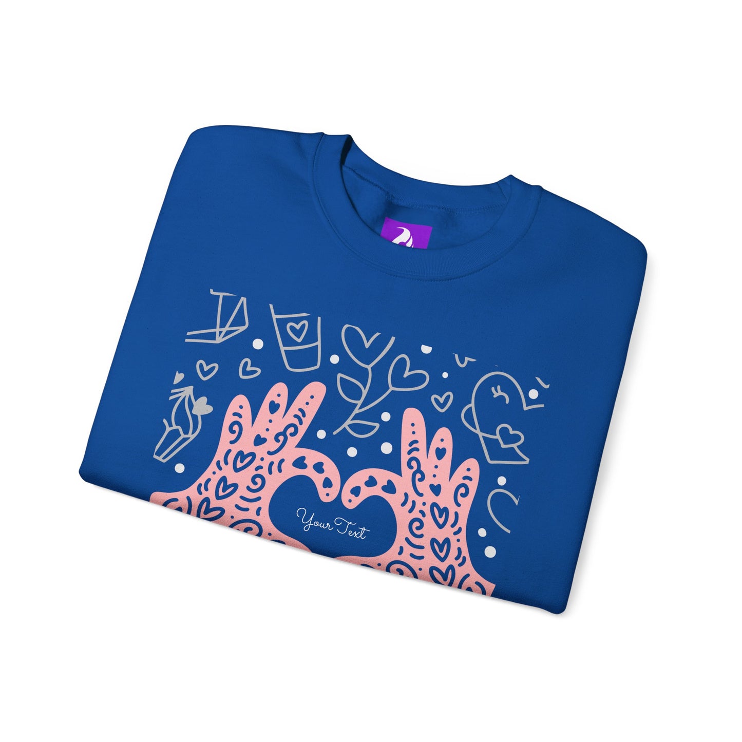 Heartfelt Love Crewneck Sweatshirt - Cute and Cozy