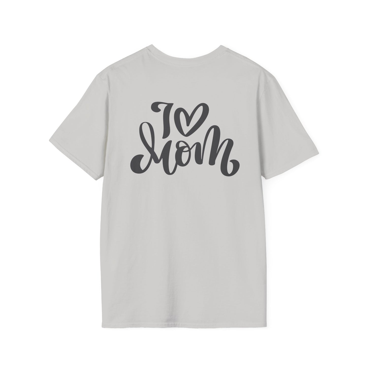 Love Mom Unisex Softstyle T-Shirt - Perfect Gift for Mother's Day