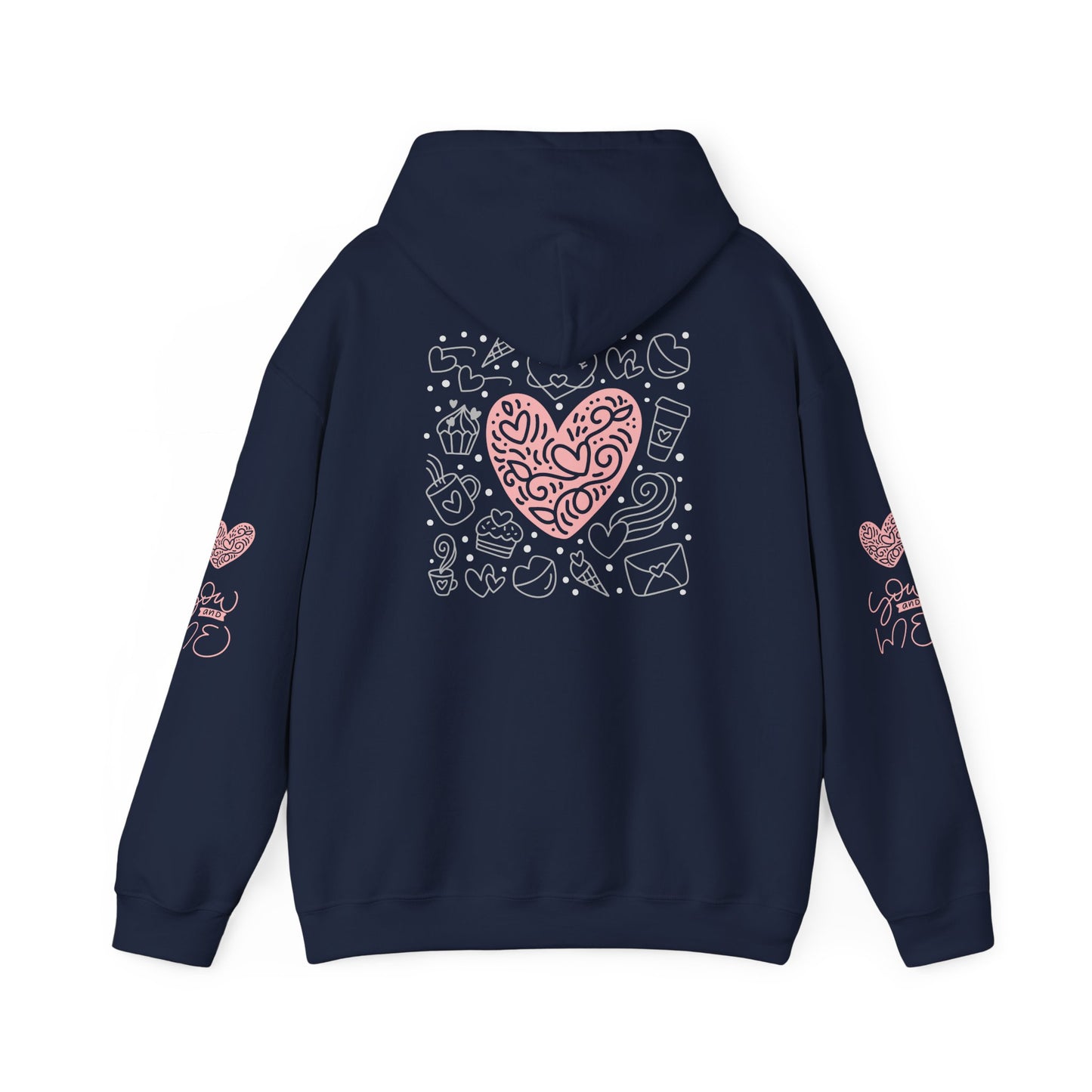 Love Hands Unisex Hooded Sweatshirt - Cozy & Cute for Couples and Friends
