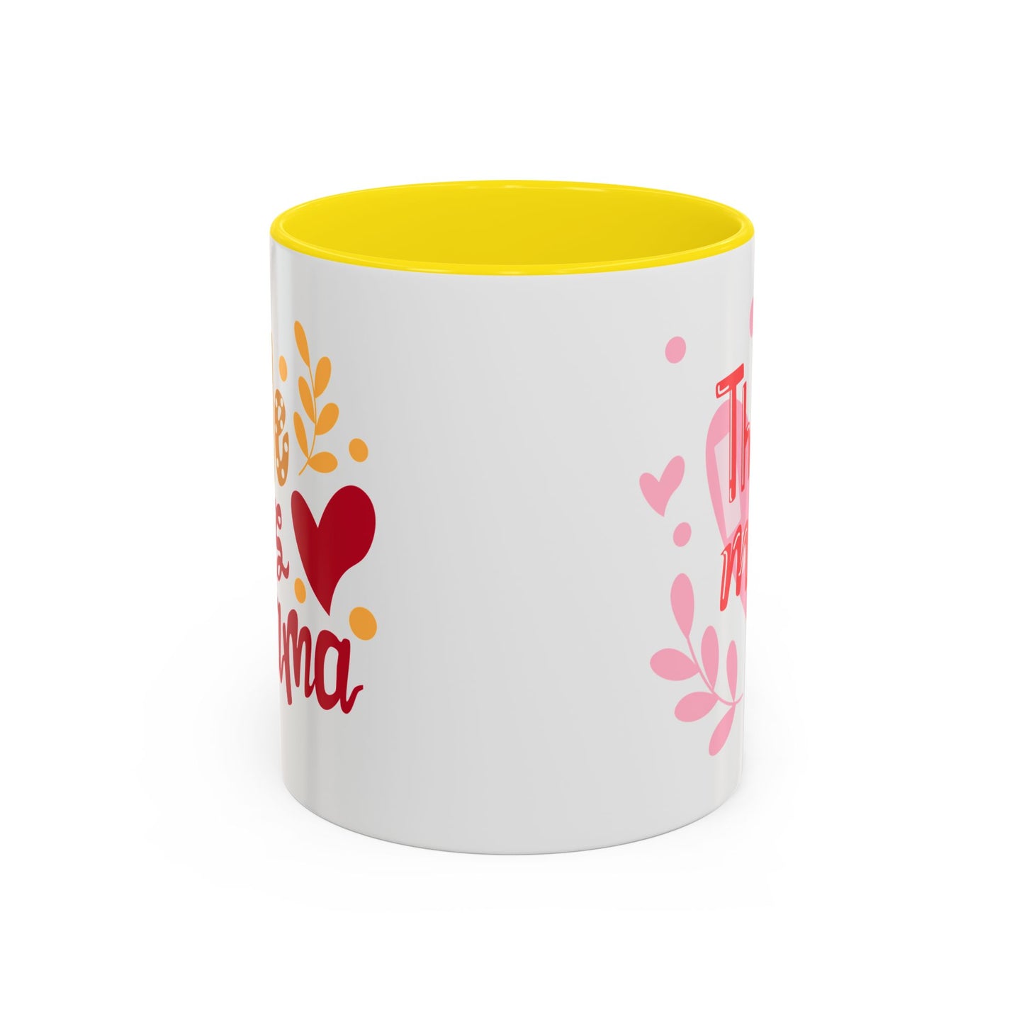 Thanks Mom Accent Coffee Mug - 11oz & 15oz - Perfect Gift for Mother's Day & Every Day
