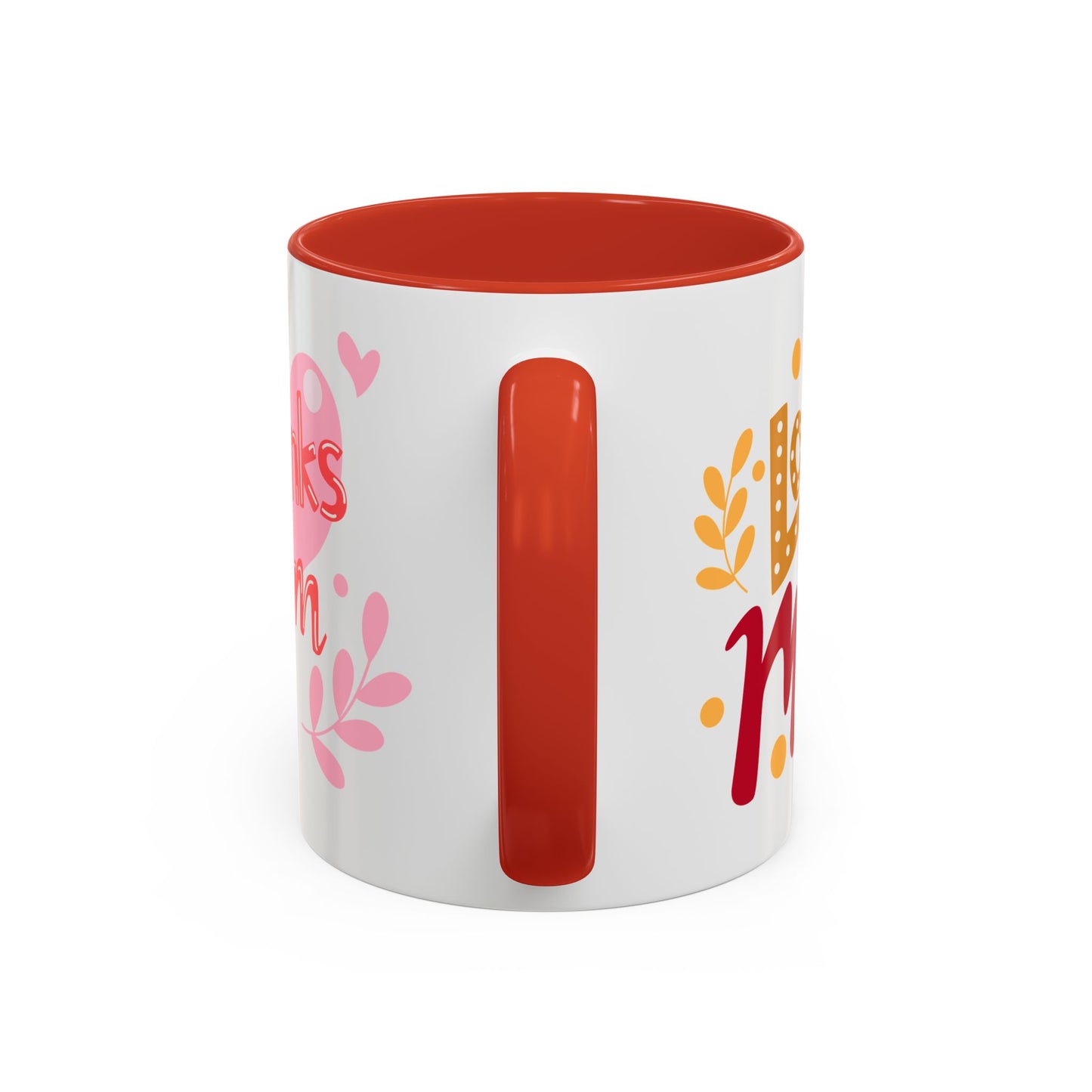 Thanks Mom Accent Coffee Mug - 11oz & 15oz - Perfect Gift for Mother's Day & Every Day