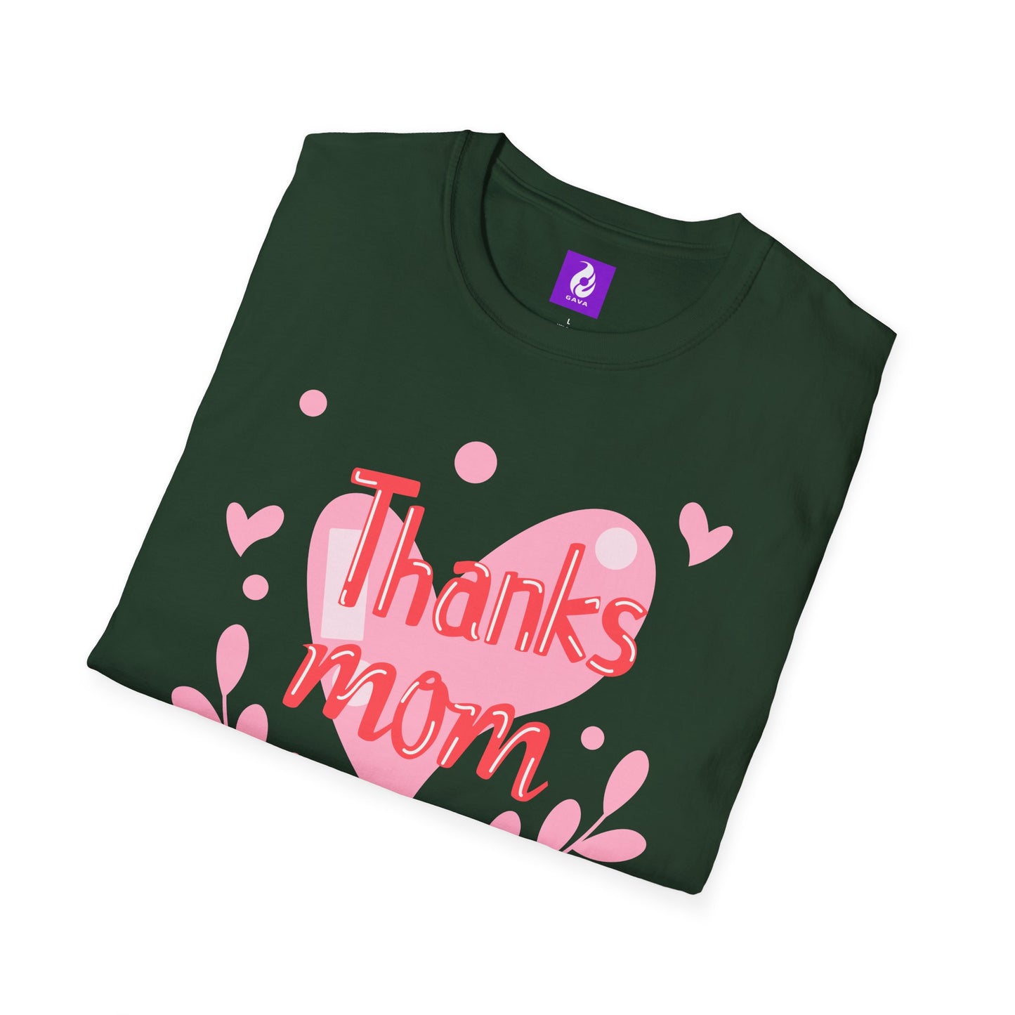 Thanks Mom Super Mom Unisex Softstyle T-Shirt - Perfect Gift for Mother's Day